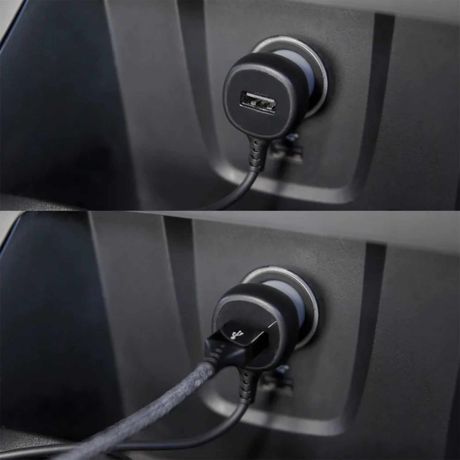 Ventev Car Charger 27W USB-C Black with USB Cable Black
