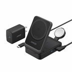 Anker MagGo Qi2 3-in-1 Wireless Charging Station 15W Black