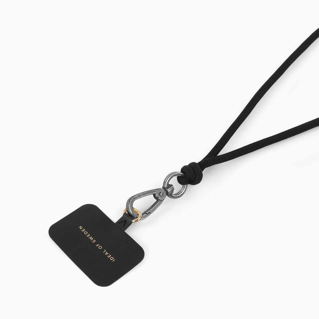 Ideal of Sweden Cord Phone Strap Universal Coal Black