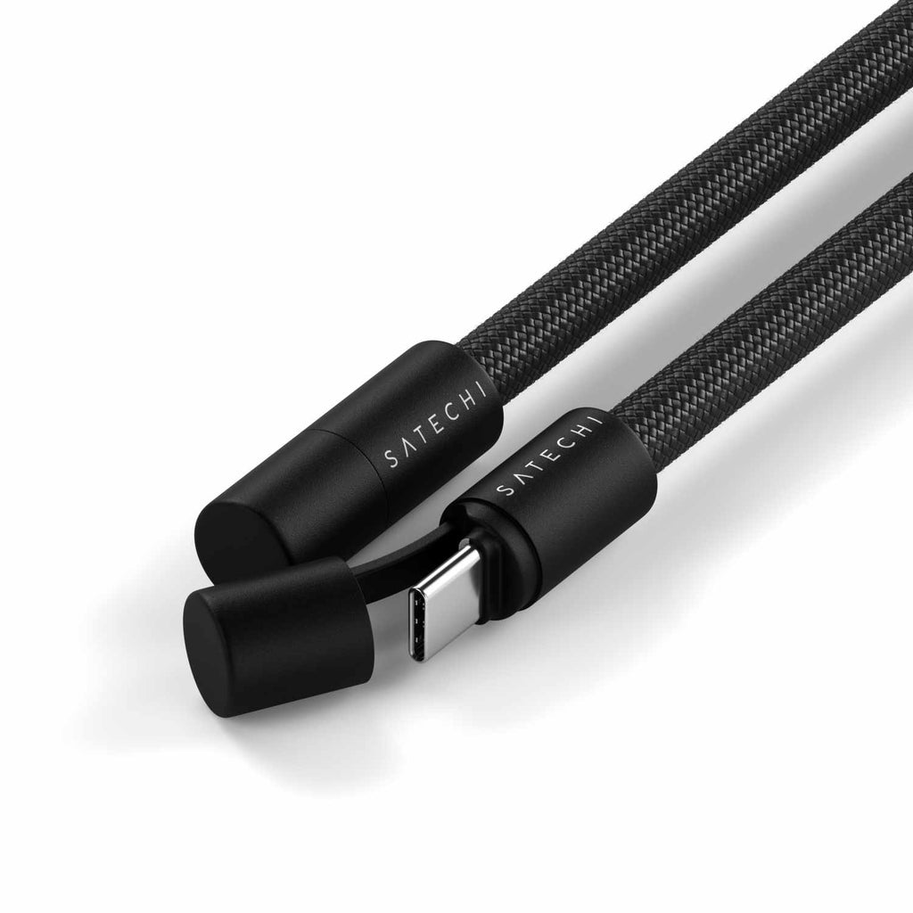 Satechi OntheGo Crossbody Lanyard USB-C Cable Black