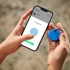 Chipolo POP 4 Pack Tracking Tag (Works with Google’s Find My Device or Apple Find My) Black/White/Red/Blue