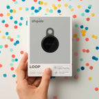 Chipolo LOOP Tracking Tag x 4 (Works with Android's Find Hub Device or Apple Find My) Charcoal