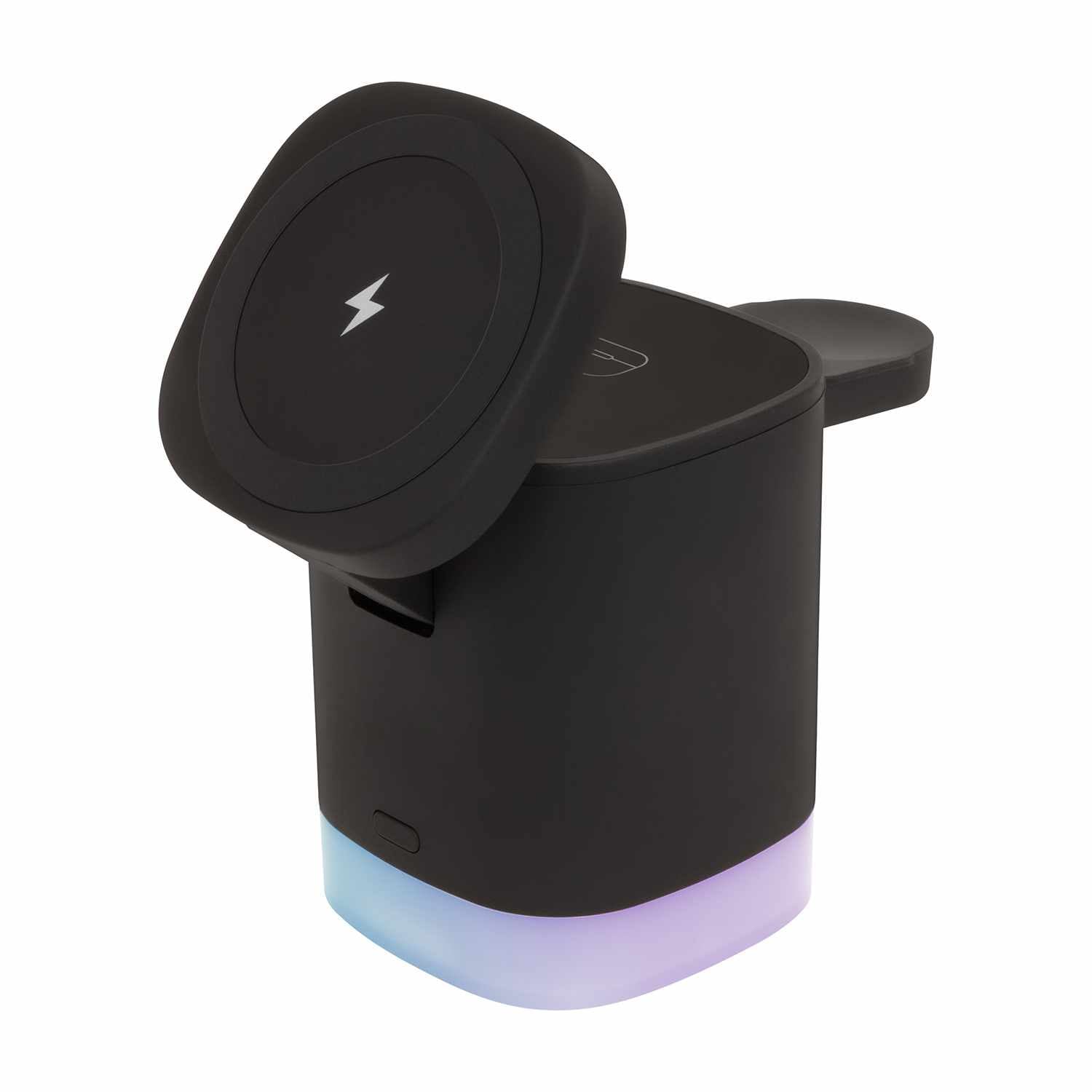 Helix/Retrak Lucid Charge LED 3-in-1 Wireless Charging MagSafe LED Valet Black