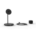 BEWCQi22in1 Qi2 2-in-1 Wireless Charging Stand 15W MagSafe-Compatible Black - GekkoTech