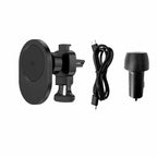 BEWCQi2CAR Qi2 Wireless Charging Car Mount 15W MagSafe Compatible Black - GekkoTech
