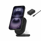 Belkin BoostCharge 2-in-1 Magnetic Foldable Wireless Charger with Qi2 15W Black