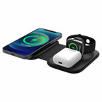 Helix/Retrak Folding 3-in-1 Wireless Charging Valet Black