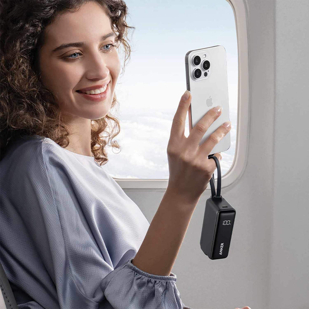 Anker Fusion Power Bank 5.000mAh 22.5W with USB-C Cable Black - GekkoTech