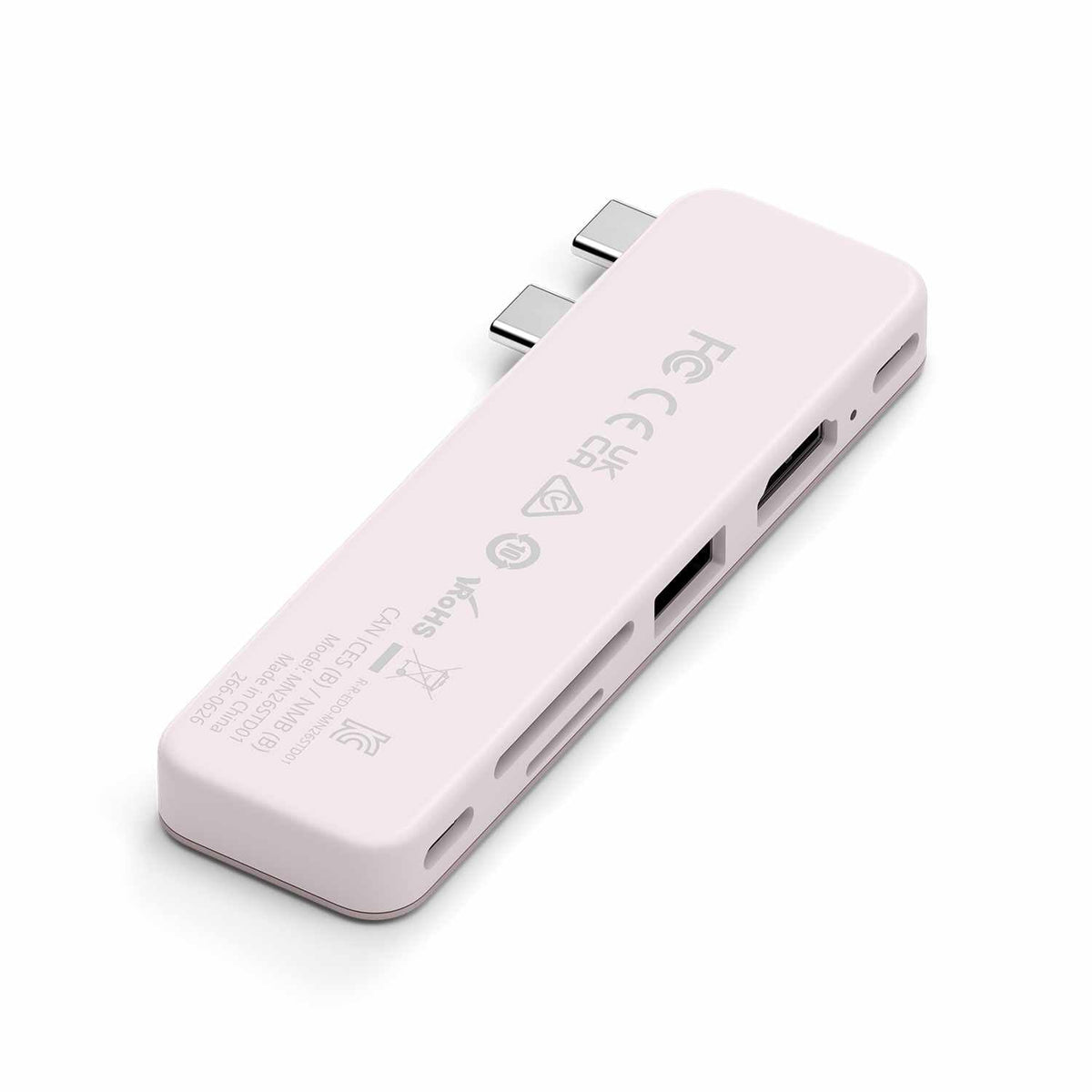 Satechi 6 Port USB-C Snap Hub Blush for MB Neo 13-inch A18 Pro 2026