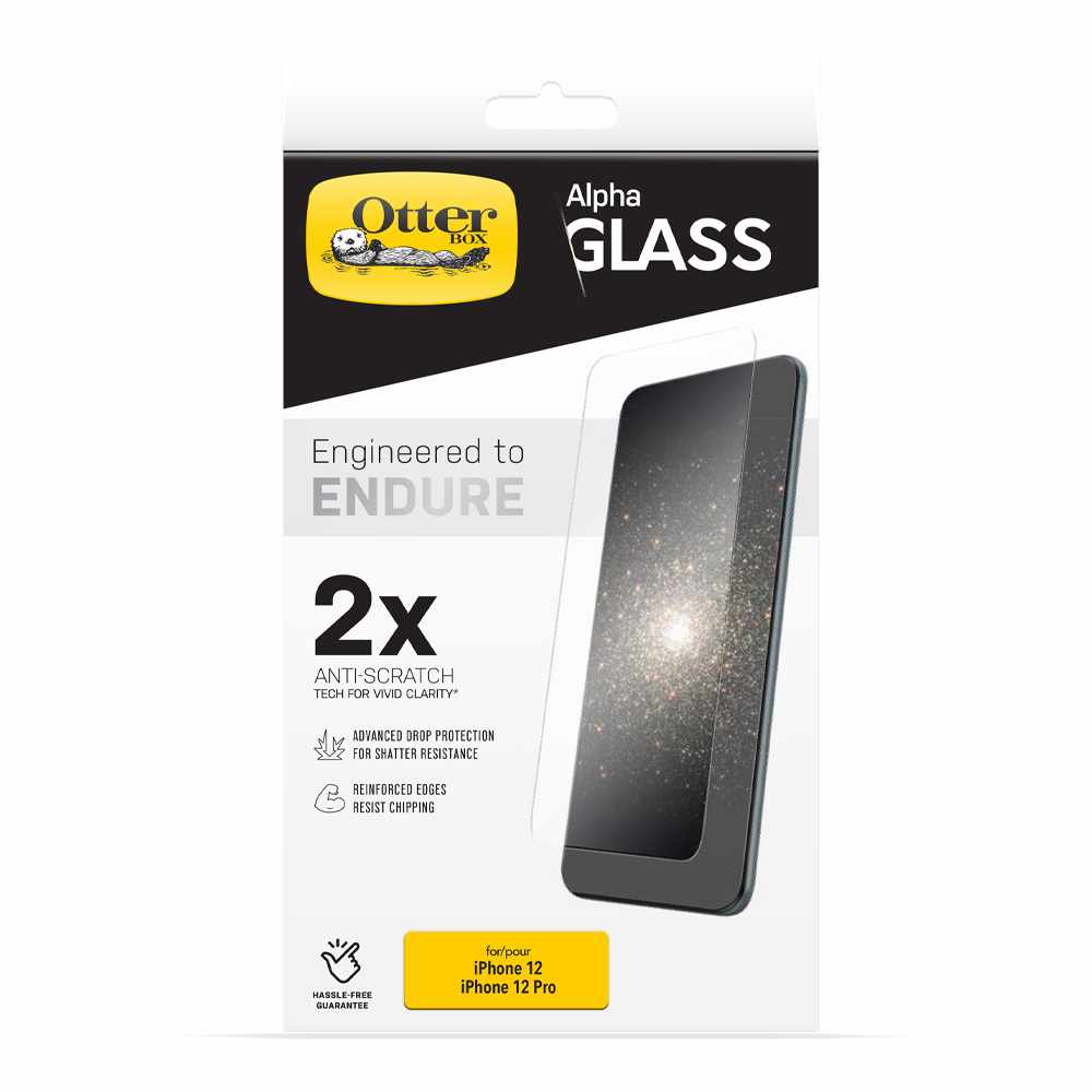 OtterBox Alpha Glass Screen Protector Clear for iPhone 12/12 Pro - GekkoTech