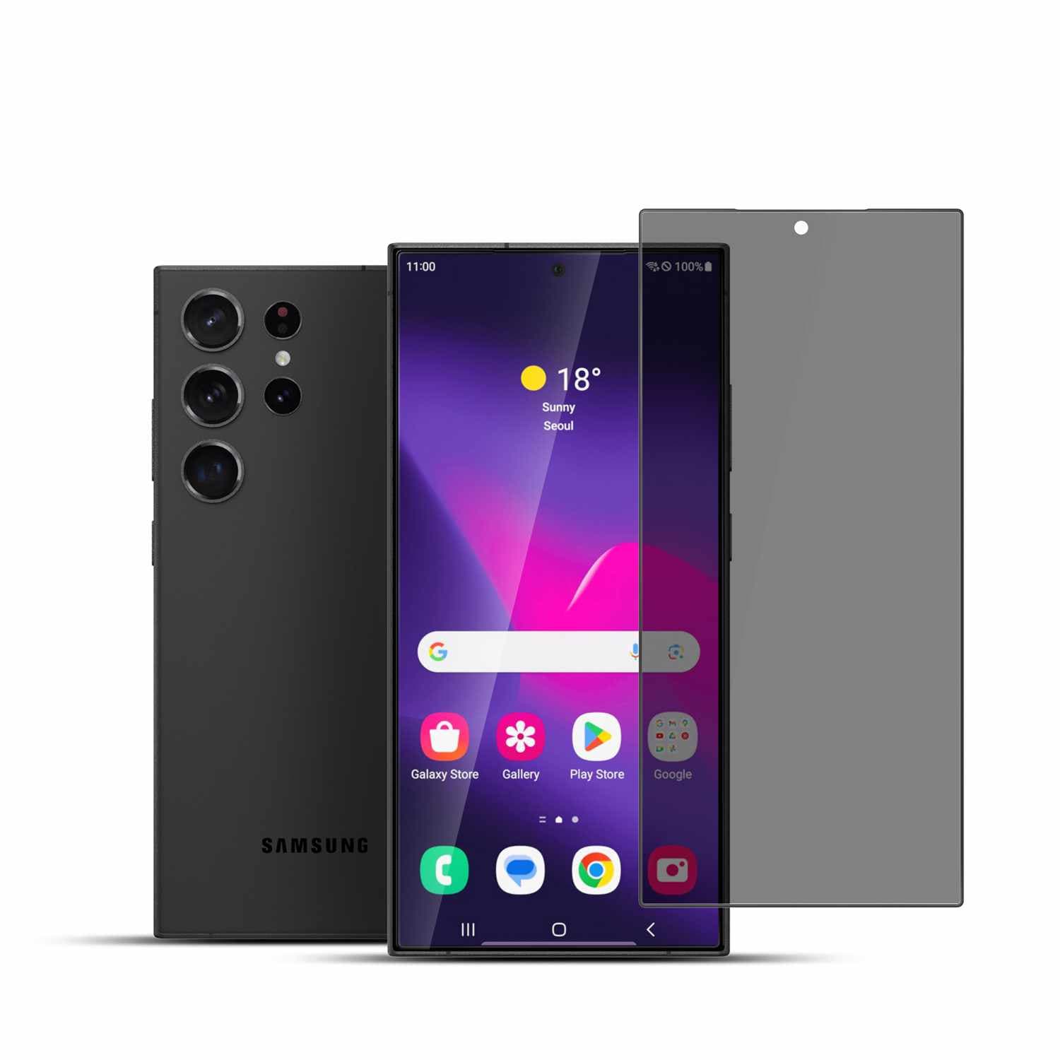 22 Cases Privacy Tempered Glass Screen Protector for Samsung Galaxy S24 Ultra