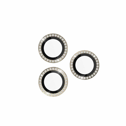 Kate Spade Aluminum Ring Lens Protector Set In Stone Gold for iPhone 15 Pro Max/15 Pro