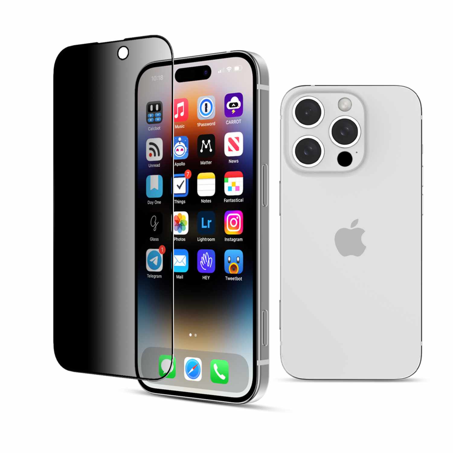 22 Cases Privacy Tempered Glass for iPhone 16 Pro Max