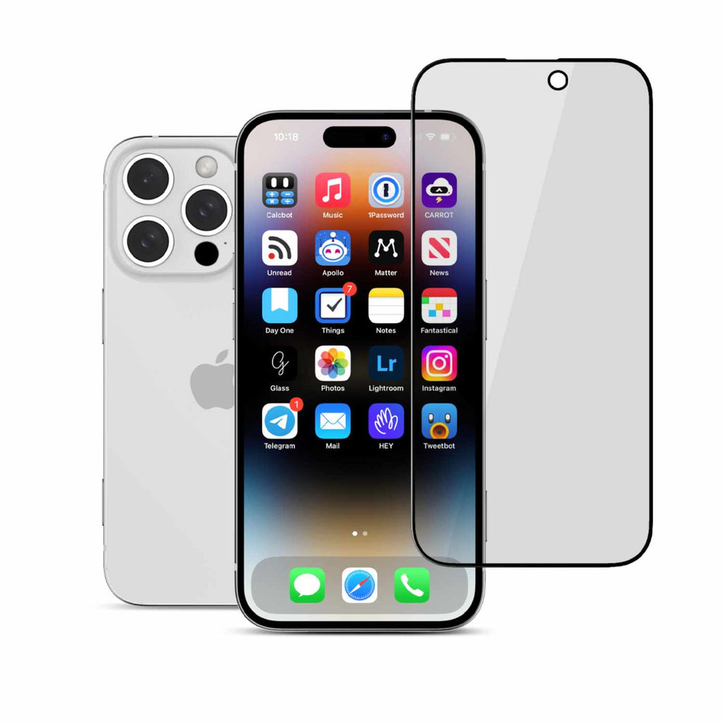22 Cases Privacy Tempered Glass for iPhone 16 Pro