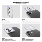 Blu Element Aluminum 1 by 1 Lens Protector Black for Samsung Galaxy S25