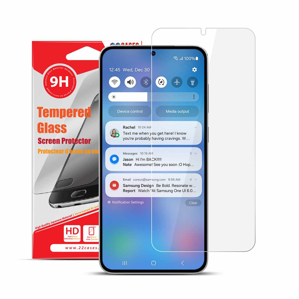22 Cases Tempered Glass Screen Protector for Samsung Galaxy S25/Galaxy S24 - GekkoTech