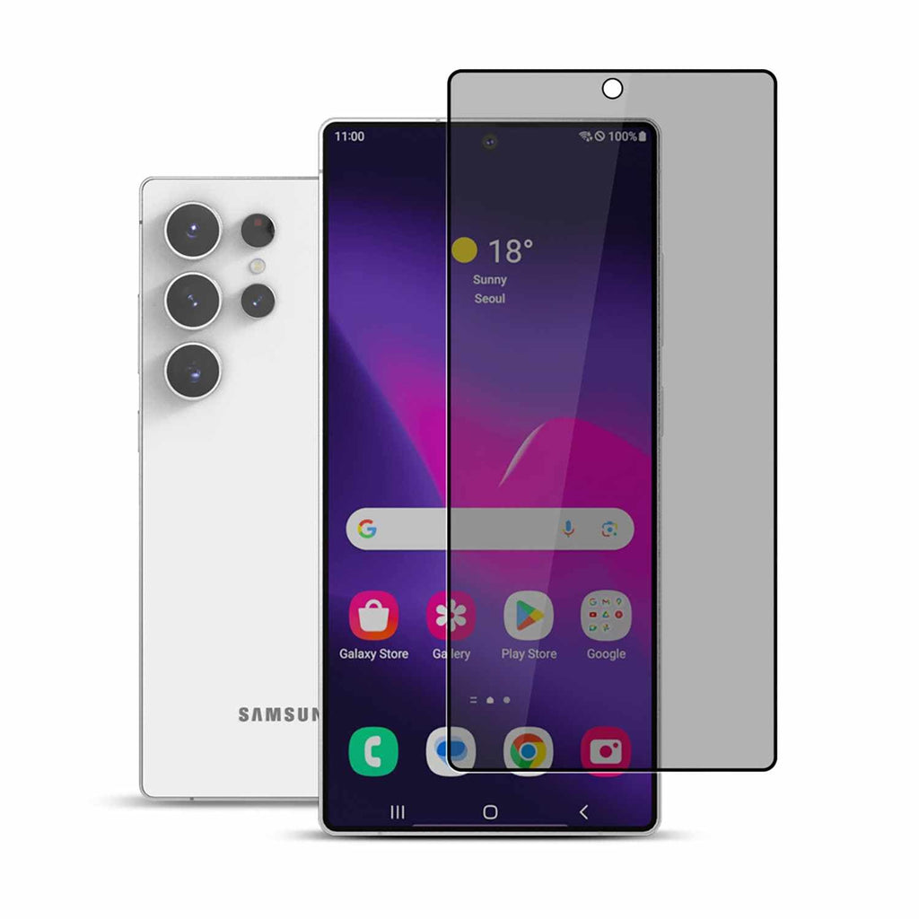 22 Cases Privacy Tempered Glass Screen Protector for Samsung Galaxy S25 Ultra - GekkoTech