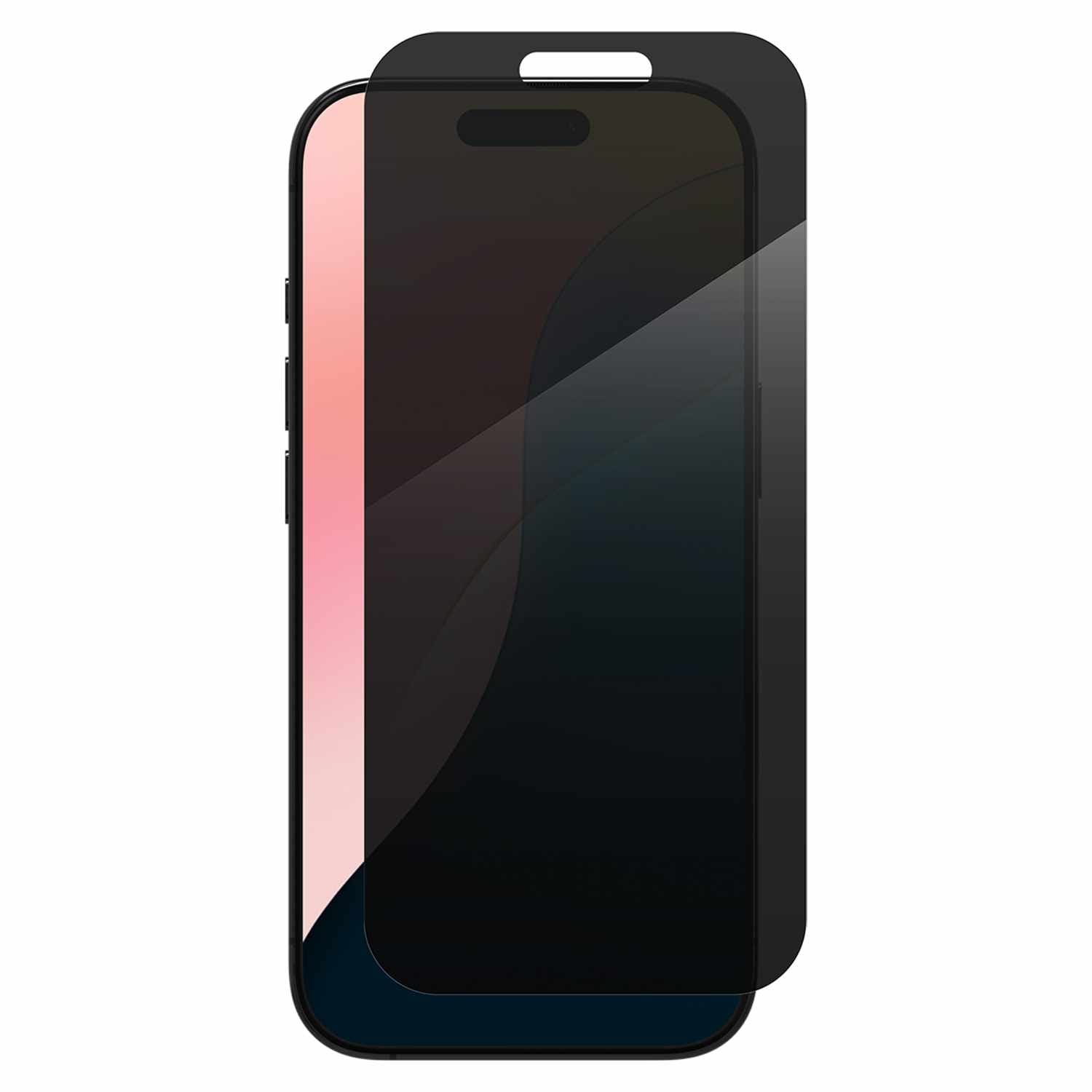 ZAGG InvisibleShield Glass Elite 2-Way Privacy Screen Protector for iPhone 16 Pro