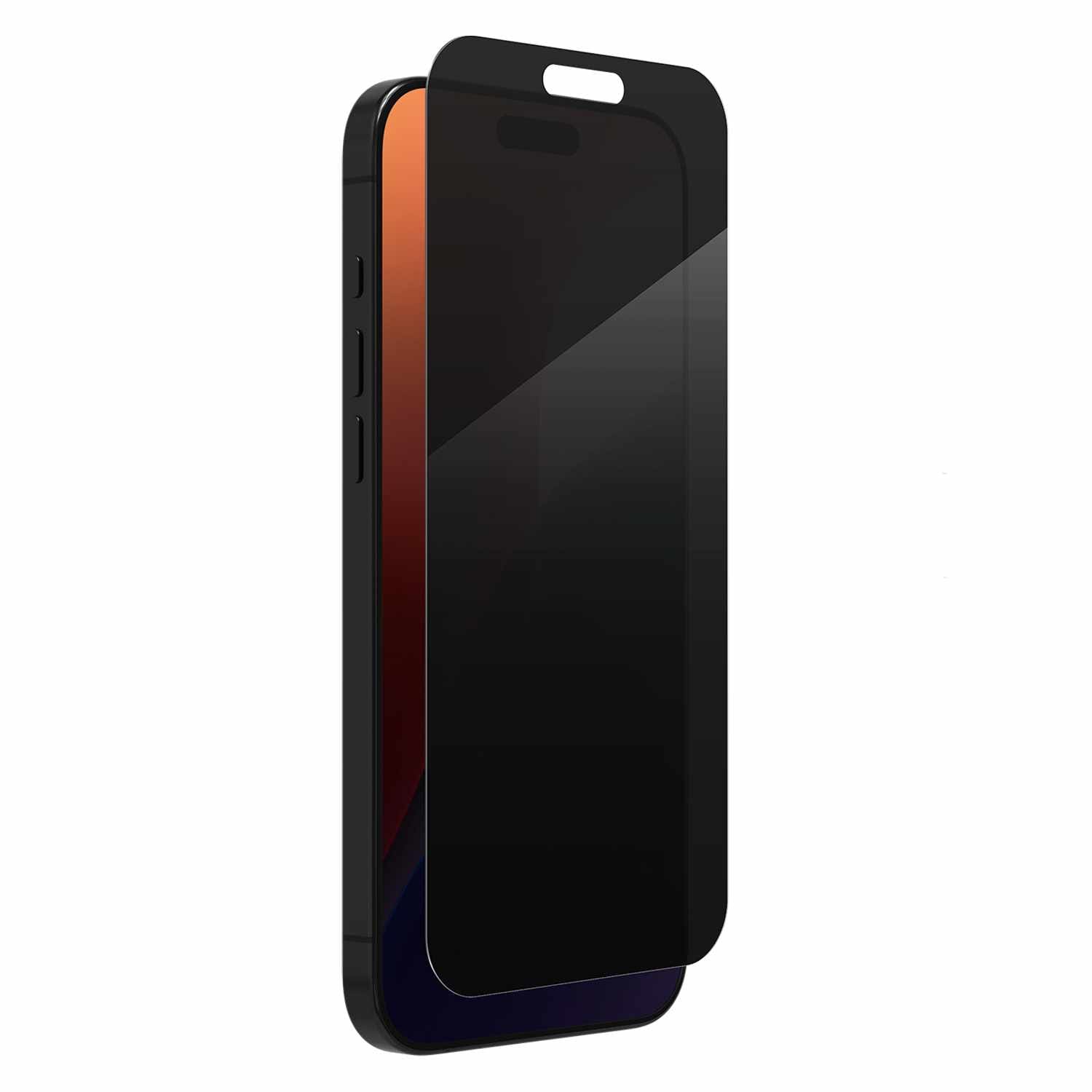ZAGG InvisibleShield Glass Elite 2-Way Privacy Screen Protector for iPhone 16 Pro Max
