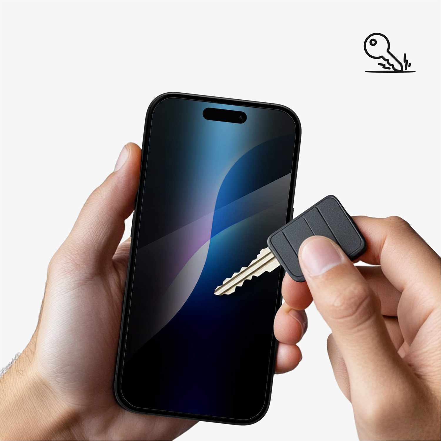 ZAGG InvisibleShield Glass Elite 4-Way Privacy Screen Protector for iPhone 16/15