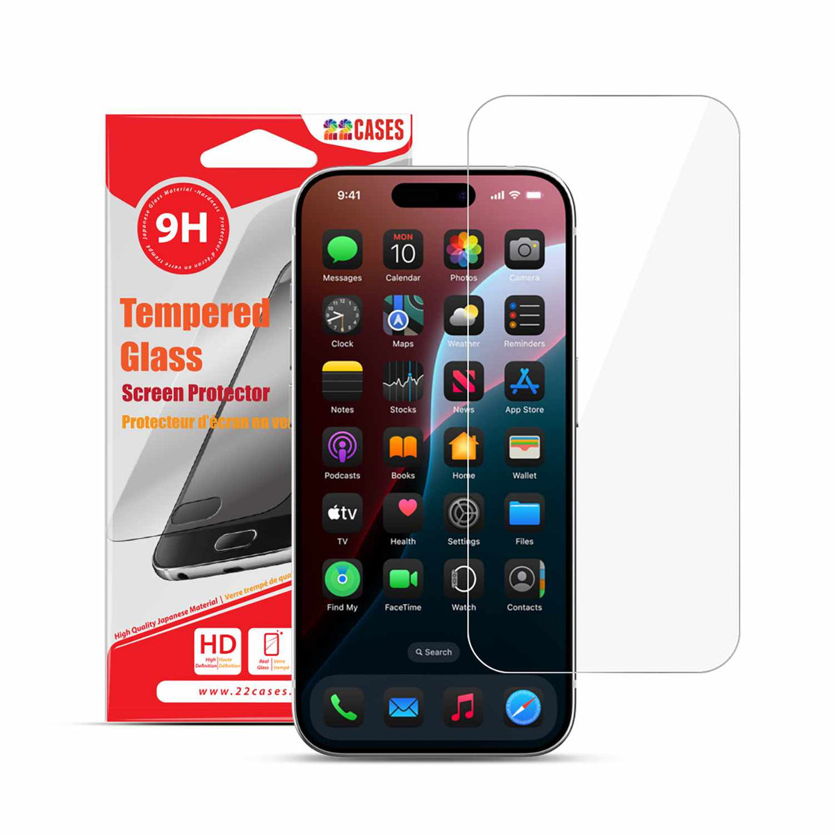 22 Cases Tempered Glass Screen Protector for iPhone 18 Pro/17 Pro