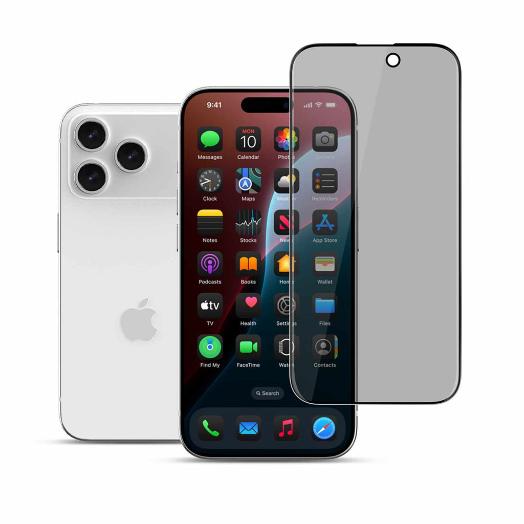 22 Cases Privacy Tempered Glass Screen Protector for iPhone 17 Pro Max - GekkoTech