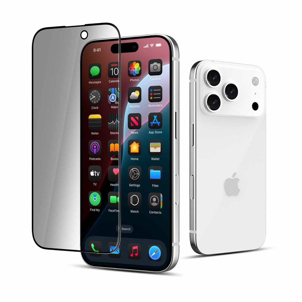 22 Cases Privacy Tempered Glass Screen Protector for iPhone 17 Pro Max - GekkoTech
