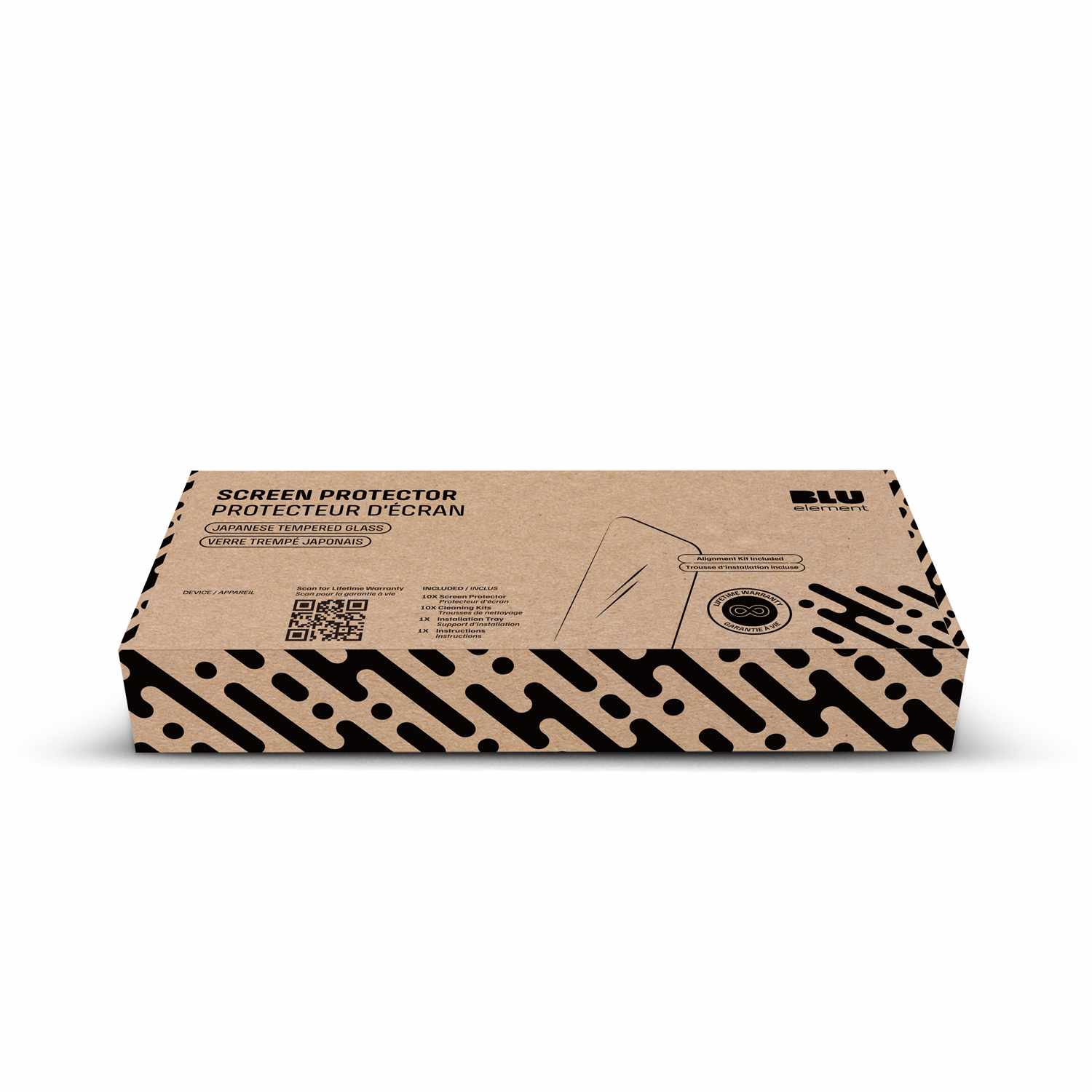 Blu Element Tempered Glass Screen Protector 10-Pack for iPhone 17/iPhone 16 Pro in Bulk Packaging - GekkoTech