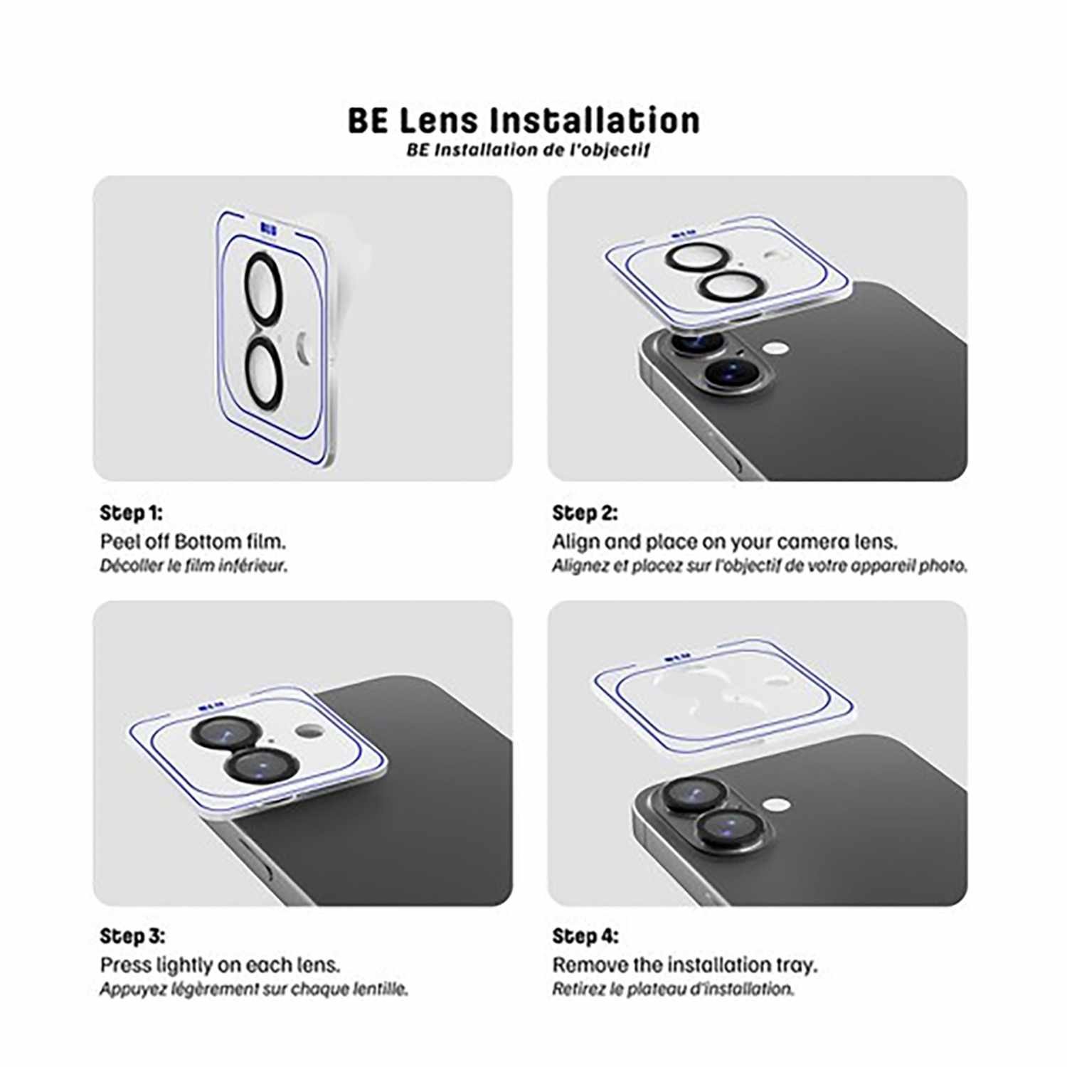 Blu Element Invisible 1 by 1 Lens Protector for iPhone 17