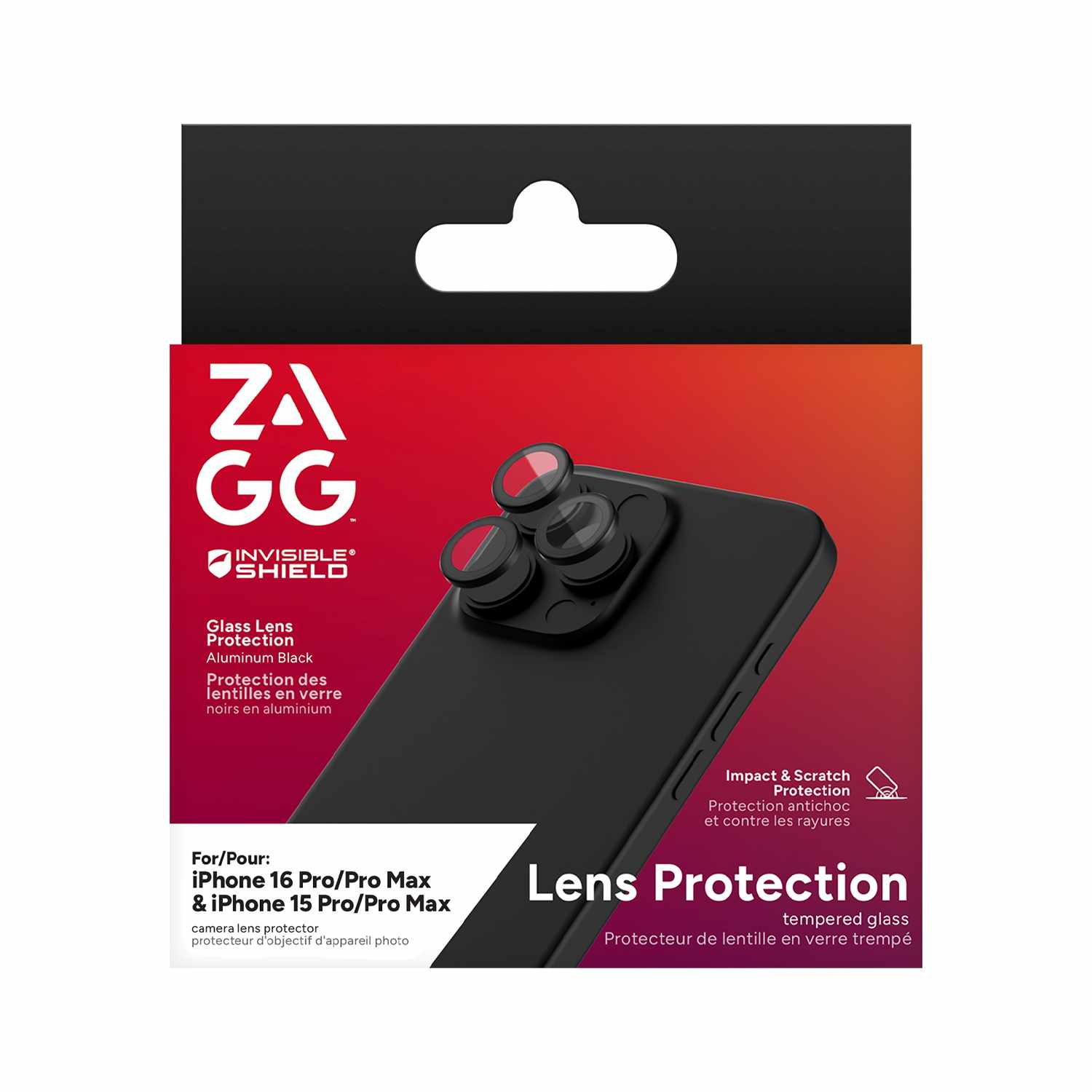 ZAGG InvisibleShield Glass Elite Anti-Reflective Lens Protector Black for iPhone 16 Pro/16 Pro Max/15 Pro/15 Pro Max - GekkoTech