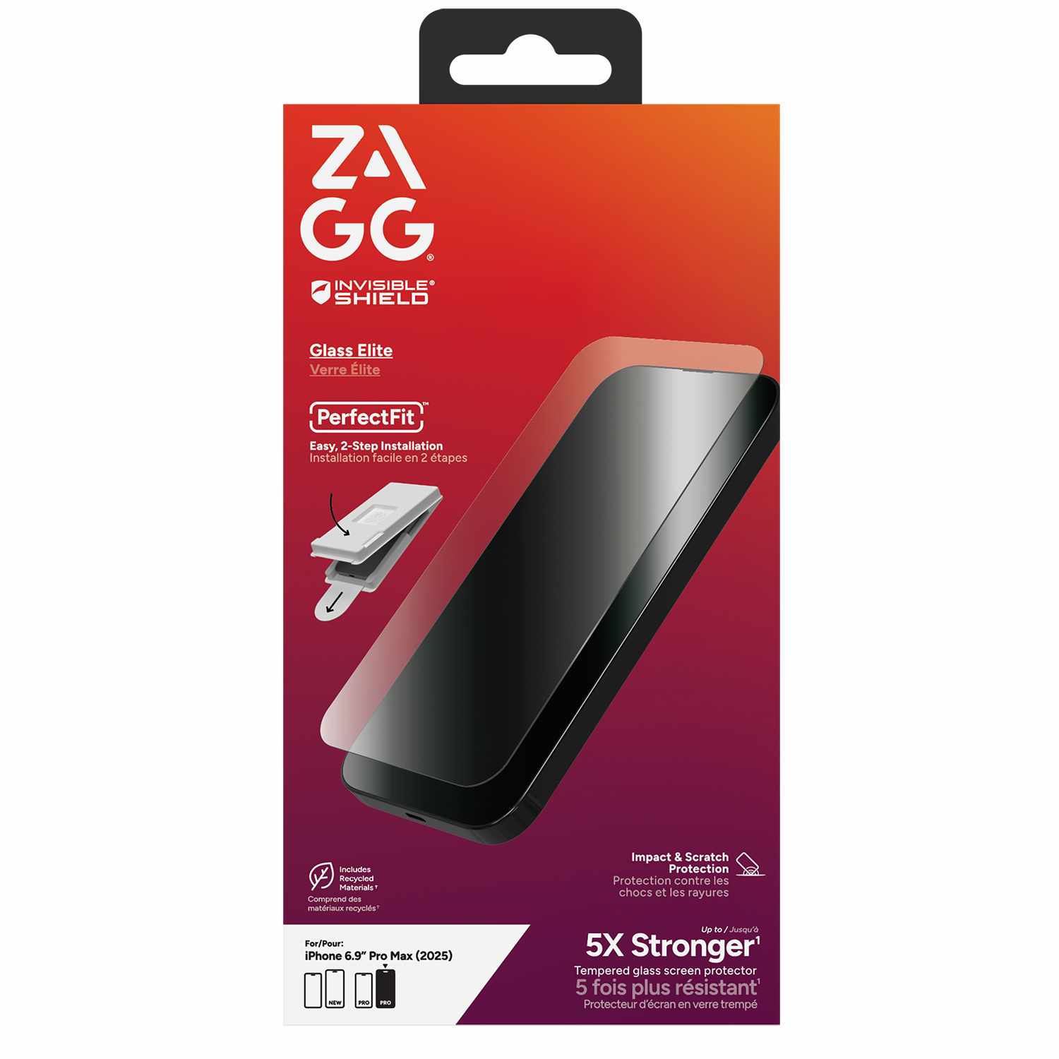 ZAGG InvisibleShield Glass Elite Screen Protector for iPhone 17 Pro Max - GekkoTech