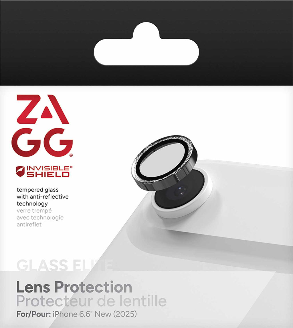 ZAGG InvisibleShield Glass Elite Anti-Reflective Lens Protector Silver Glitter for iPhone Air - GekkoTech