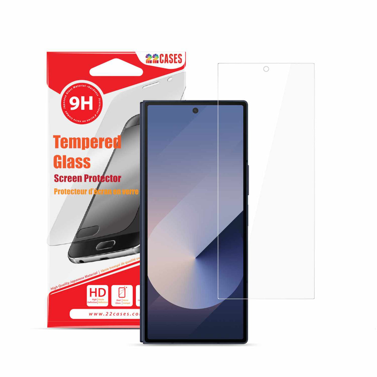 22 Cases Tempered Glass Screen Protector for Samsung Galaxy Galaxy Z Fold8 Ultra/Galaxy Z Fold7