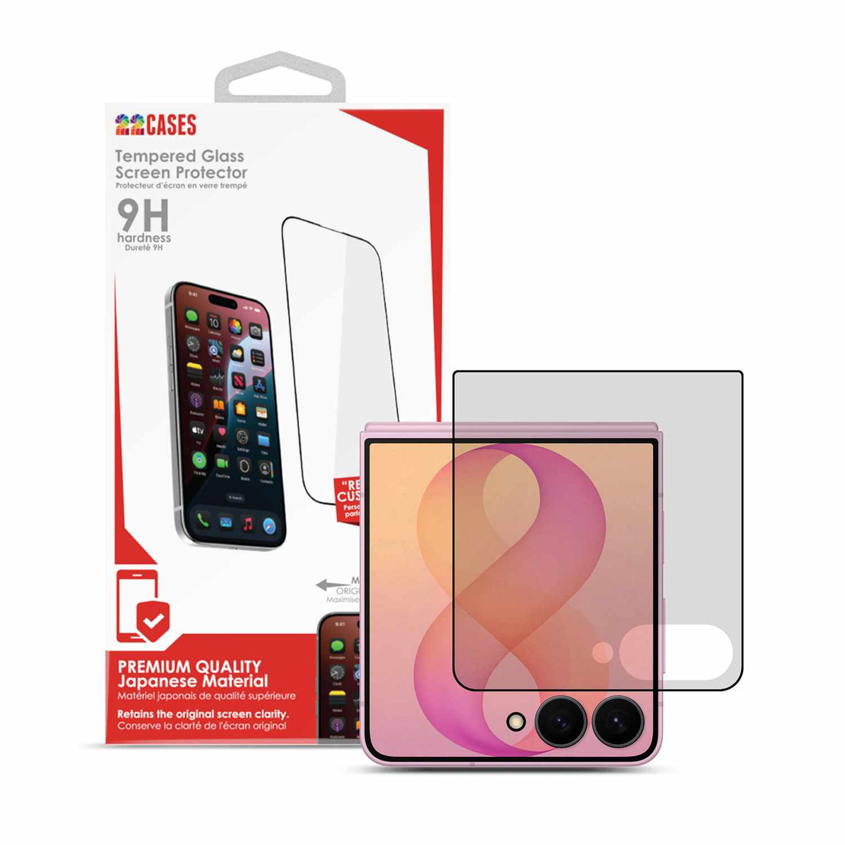 22 Cases Privacy Full Glue Full Cover Screen Protector for Samsung Galaxy Z Flip8/Galaxy Z Flip7