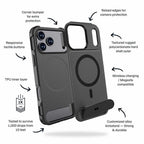 Blu Element Armour Ultra MagSafe w/Kickstand Case Black for iPhone 18 Pro/17 Pro