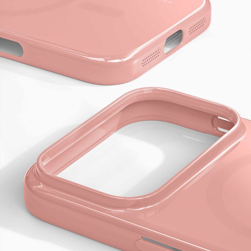 Ideal of Sweden Slim MagSafe Case Glossy Blush Pink for iPhone 17 Pro