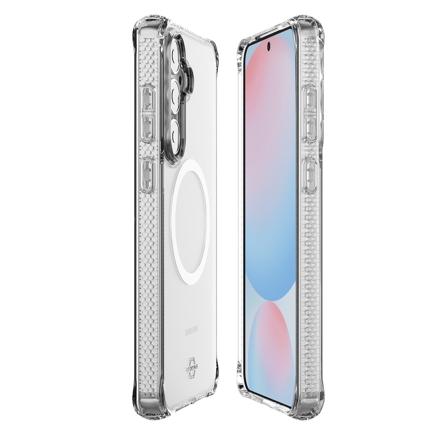 ITSKINS Hybrid_R Case w/Magnets Clear for Samsung Galaxy S25 FE - GekkoTech