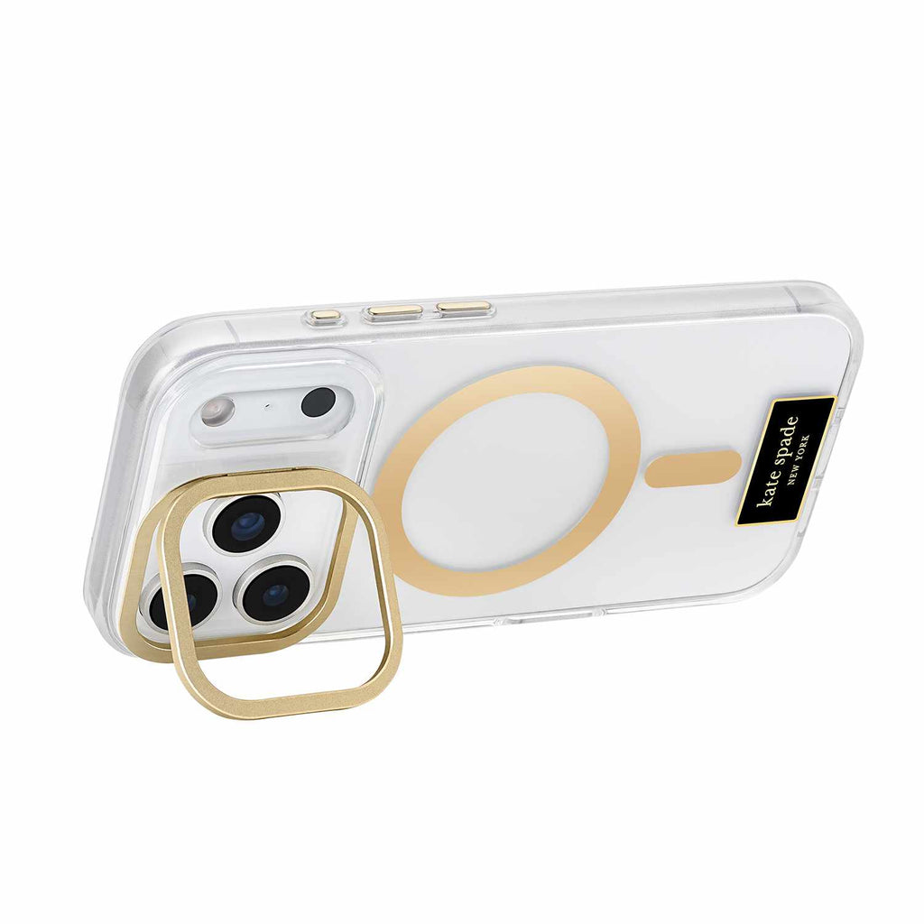 Kate Spade Protective MagSafe Case w/Stand Icon Clear for iPhone 17 Pro