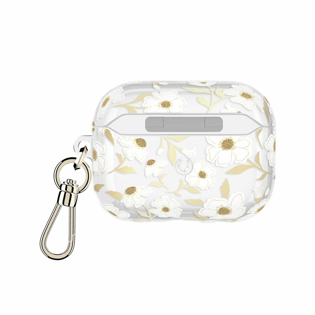 Kate Spade Protective Case with Gold Ring Clip Sunshine Floral for AirPods Pro 3