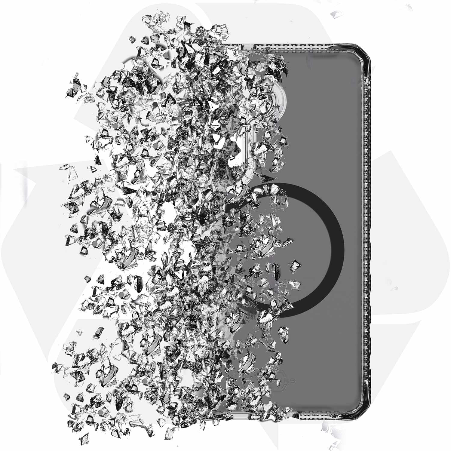 ITSKINS Hybrid_R Vapor Case w/Magnets Smoke for Samsung Galaxy S26