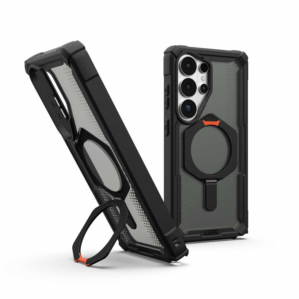UAG Plasma XTE Rugged Kickstand Case w/Magnets Black/Orange for Samsung Galaxy S26 Ultra