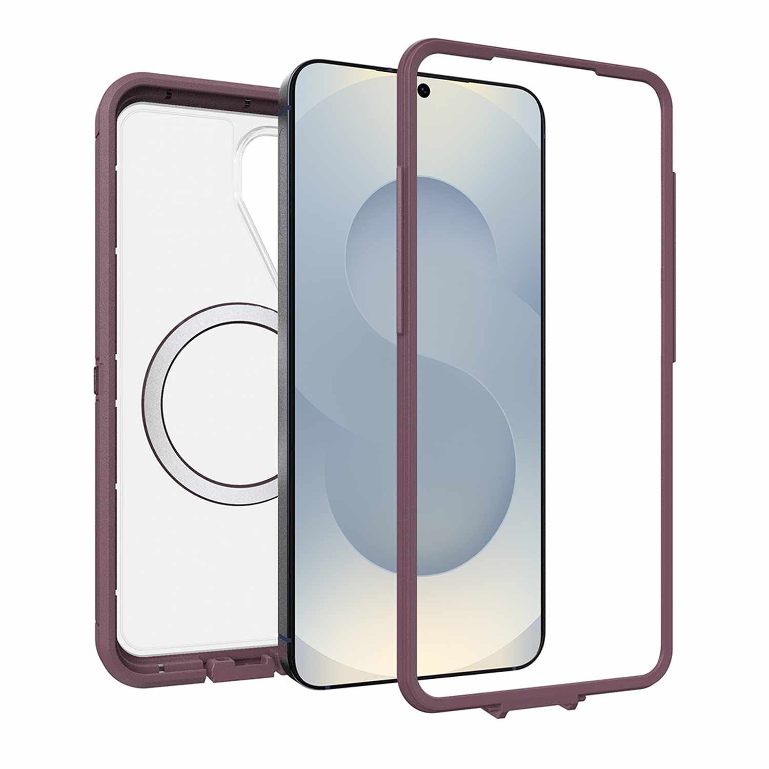 OtterBox Defender Pro XT Clear Case w/Magnets Purple Mystery for Samsung Galaxy S26