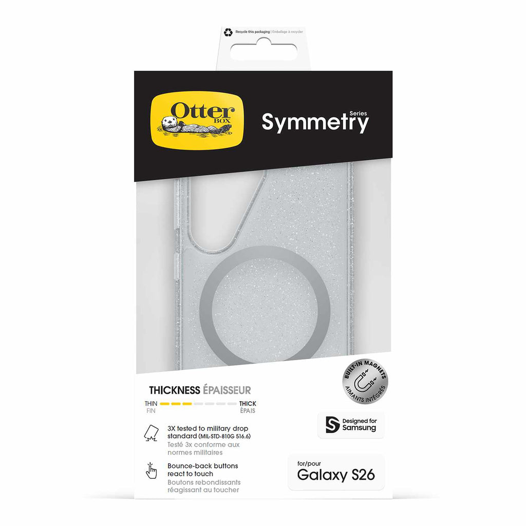 OtterBox Symmetry Clear Case w/Magnets Stardust 4.0 for Samsung Galaxy S26