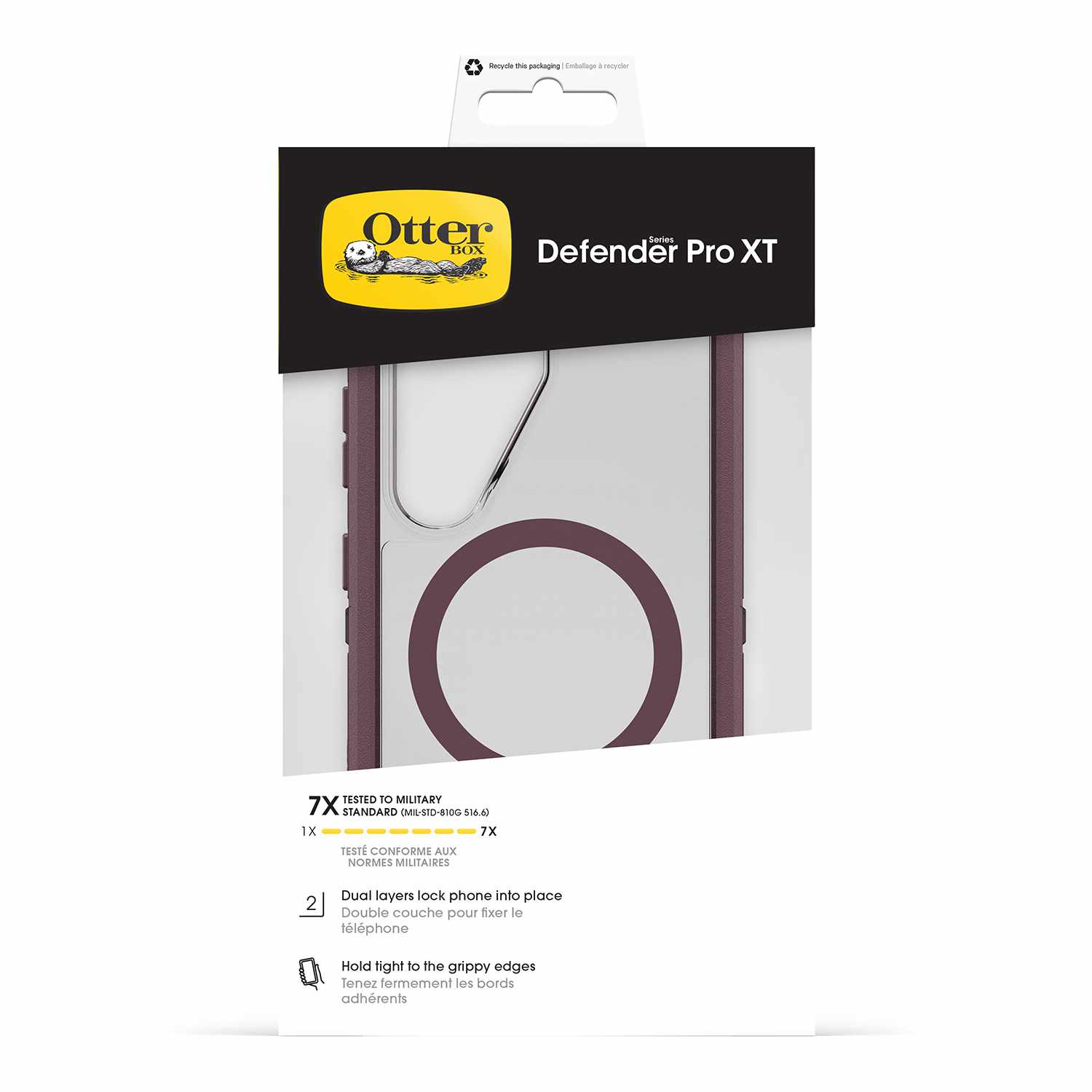 OtterBox Defender Pro XT Clear Case w/Magnets Purple Mistery for Samsung Galaxy S26+