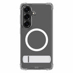 Blu Element Dropzone Rugged Kickstand Case w/Magnets Clear for Samsung Galaxy S26+