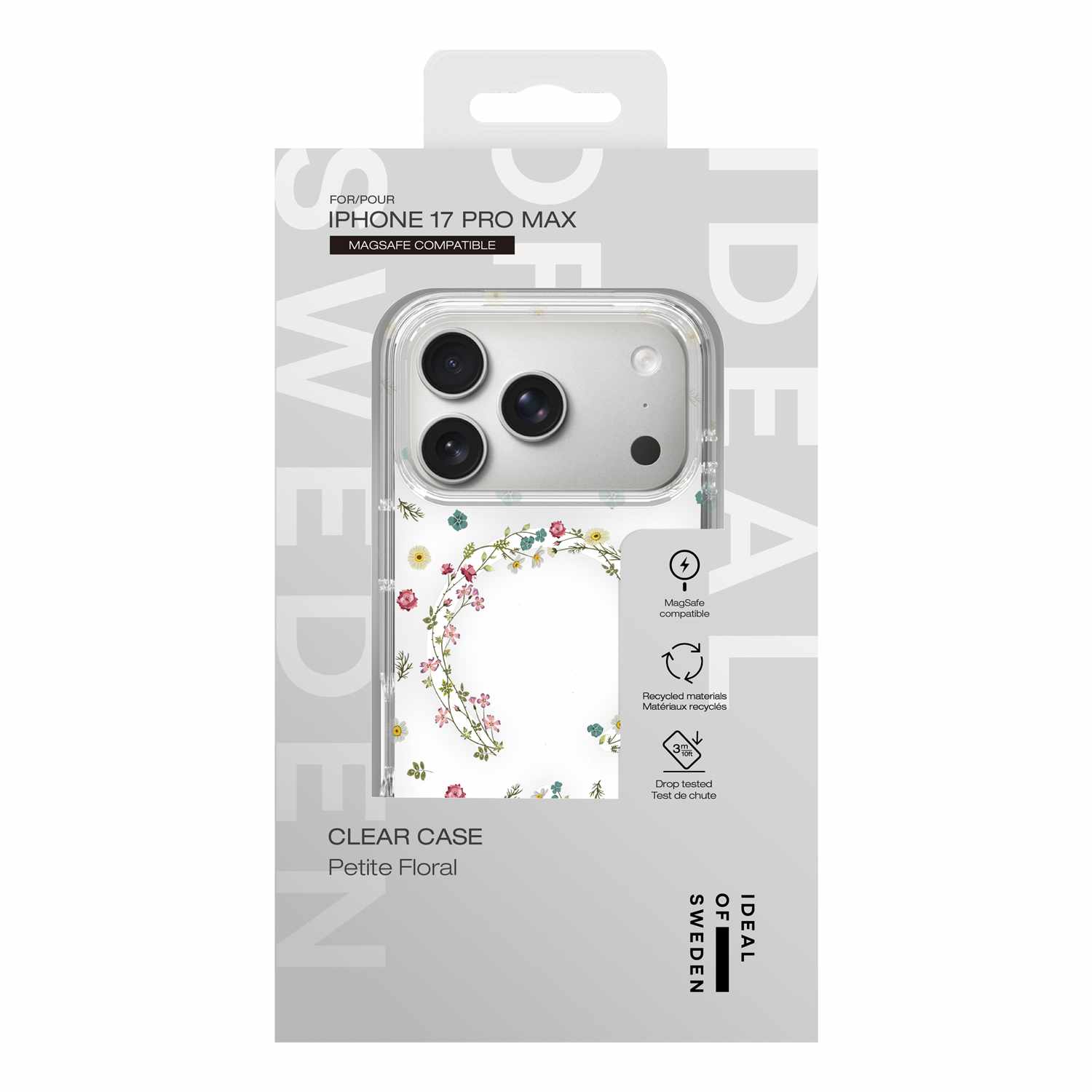 Ideal of Sweden Clear MagSafe Mid Case Petite Floral for iPhone 17 Pro Max