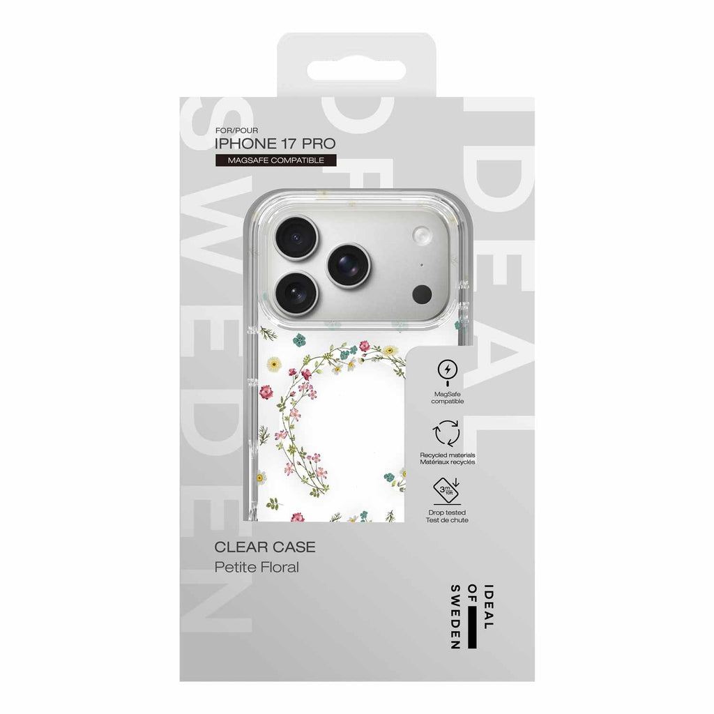 Ideal of Sweden Clear MagSafe Mid Case Petite Floral for iPhone 17 Pro
