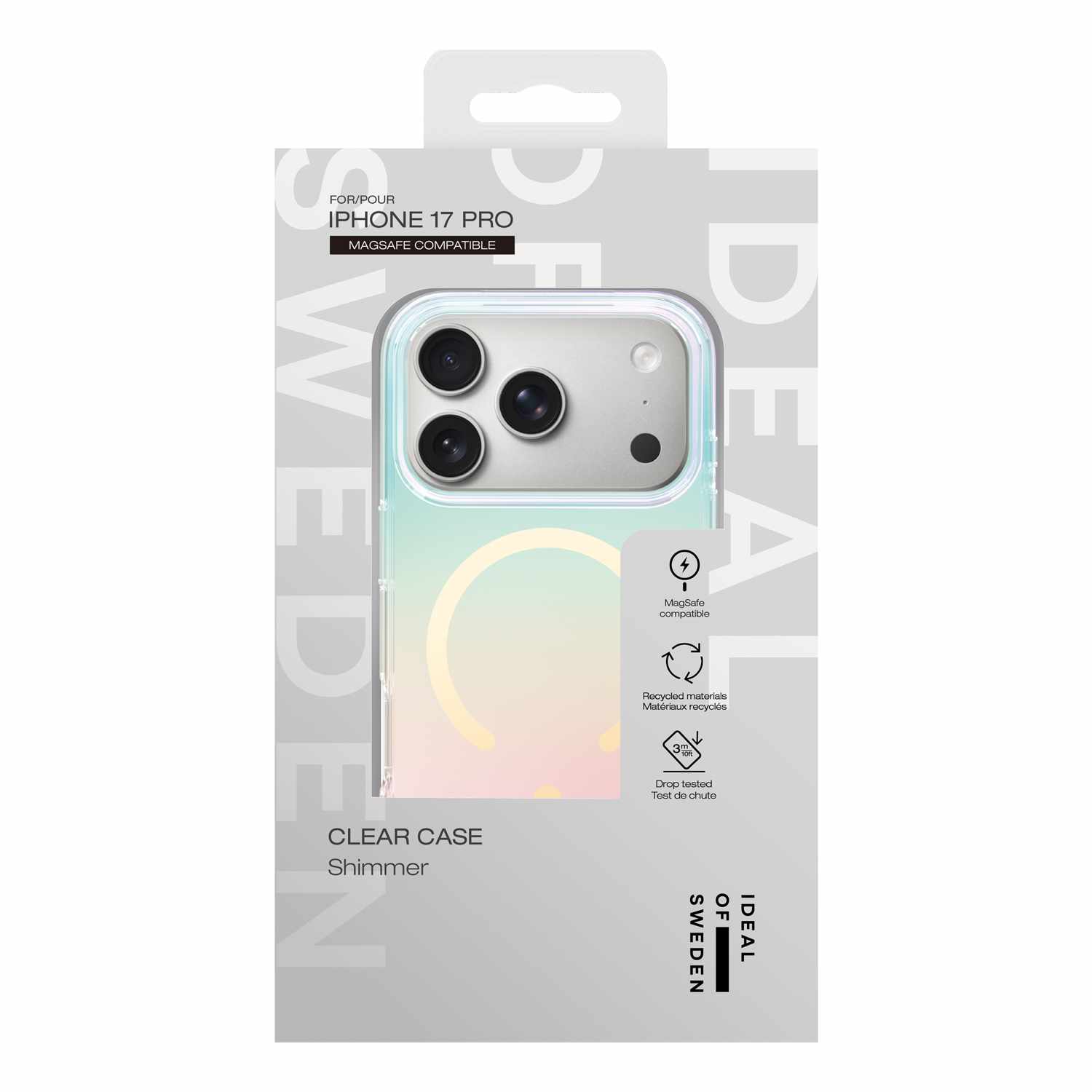 Ideal of Sweden Clear MagSafe Mid Case Shimmer for iPhone 17 Pro