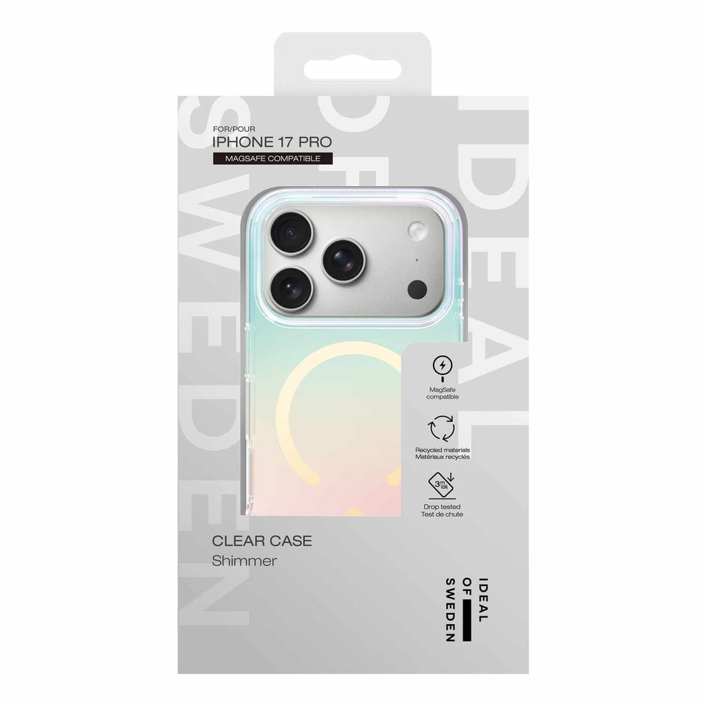 Ideal of Sweden Clear MagSafe Mid Case Shimmer for iPhone 17 Pro