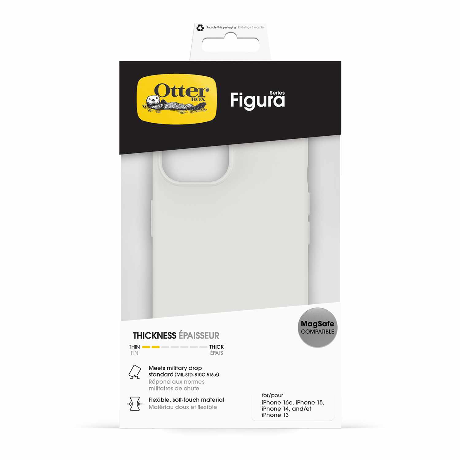 OtterBox Figura Case Crema White for iPhone 17e/16e/15/14/13